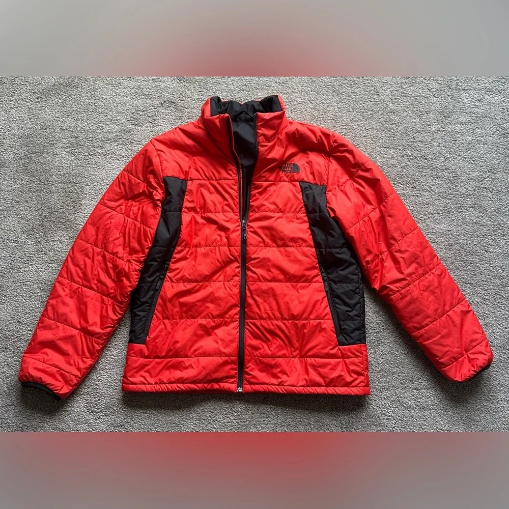 The North Face Men’s Bombay Insulated Winter Jacket for Ski Snowboard in Orange - Picture 1 of 9